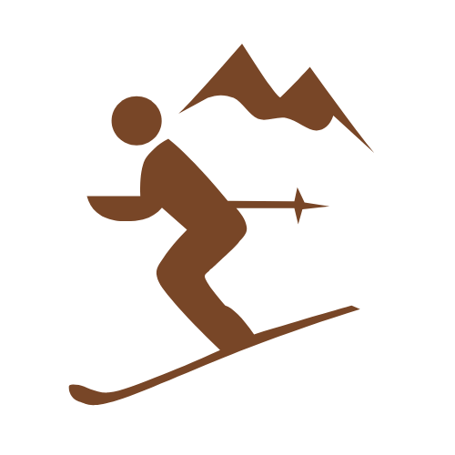 mann på ski